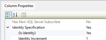 Picture showing the Identity Specification Options. 